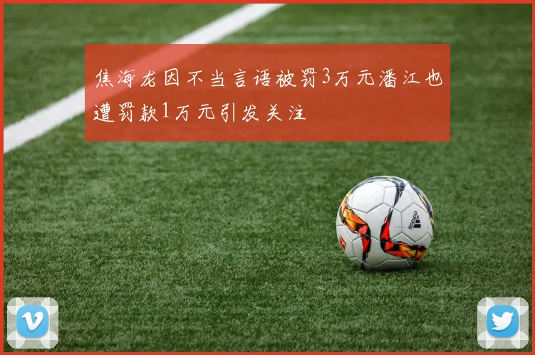 焦海龙因不当言语被罚3万元潘江也遭罚款1万元引发关注